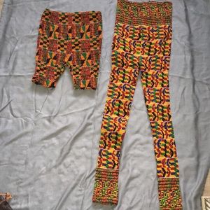 💛❤️ Printed shorts (with FREE pair leggings!) 💛